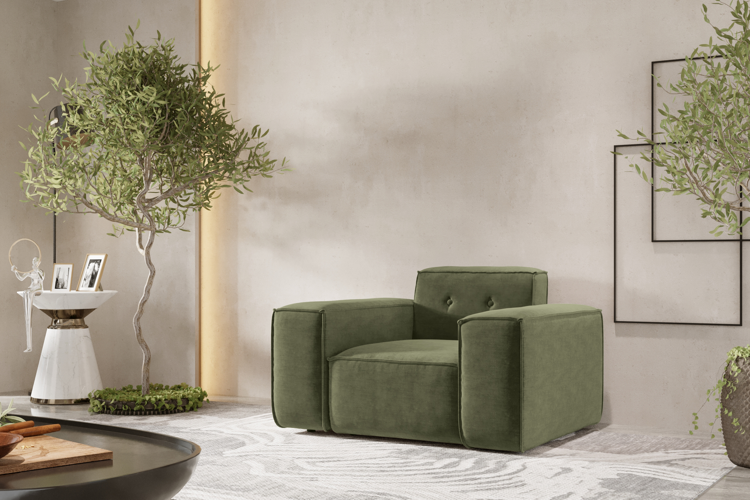 Sessel LUGA oliv